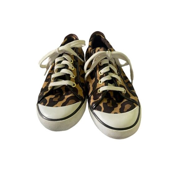 Coach | Women's Leatherware Barrett Animal Print Sneakers Size 9 - Picture 3 of 6
